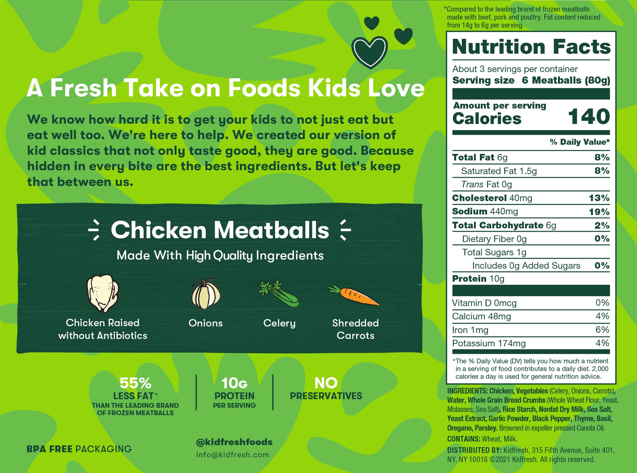 Chicken Meatballs Kidfresh